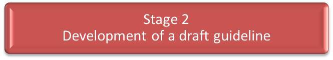 Stage 2 - Development of a draft guideline